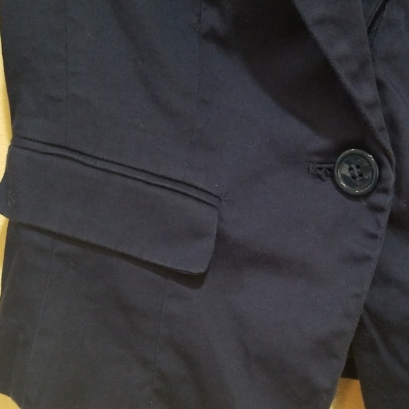 Forever 21 Navy Blue Fitted blazer - Picture 3 of 6